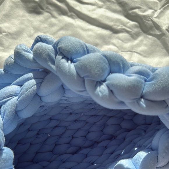 Blue crochet shoulder bag - Picture 6 of 6